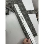 A New Day Womans Knee Length Wrap Coat Medium Brown Black Beige Plaid Photo 6