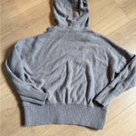 Madewell  100% cotton Gray Knit Hoodie size small Photo 5