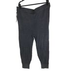 Black Tape Womens Sweater Pants Joggers Ribbed Drawstring Black 2X Photo 1