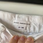 Good American  Good ‘90s Loose Fit Jeans Destroyed Hem White 8 / 29 Photo 6