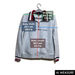 Tommy Hilfiger Grey Quarter Zip Sweatshirt Logo Collar Cuffs XS Photo 6