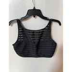 La Blanca  Fluid Lines High Neck Midline Bra Top -Black size 12 $89.00 (New) Photo 3