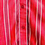 New York & Co. NY & Co. Shirt Button Down Red Metallic Striped XS Photo 2