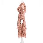 MISA Los Angeles MISA Vola Floral One Shoulder Midi Dress San Lorenzo Flora Pink Size M NWT Photo 4