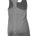 NCAA Kansas Jayhawks Women's Gray Racerback Tank Top, Medium Photo 2