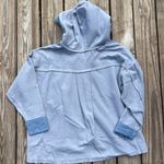 Free People  | oversized corie sweatshirt | size medium baby blue sweatshirt Photo 8