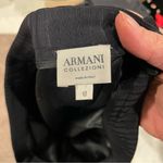 Armani Collezioni Gorgeous black wool striped pencil skirt Photo 1