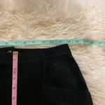 Vintage Now Next Black Suede Leather Pencil Skirt Sz 2 Photo 7