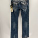 Buckle Miss Me Y2K 2000s  Bootcut Embellished Distress Denim Jeans Sz 30x35 Long Photo 1