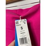 Adidas NEW  Womens Small Pink Ribbed Bike Shorts Photo 2