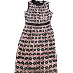 Milly  New York Vintage Original Shift Dress Women's‎ 2 Pink Black 100% Silk WX10 Photo 0