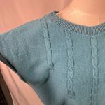 Vintage Inner Visions Ship'n Shore Blue Cable Knit Sweater Vest L USA New Preppy Size L Photo 1