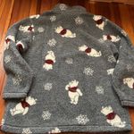 Disney Vintage The Catalog Winnie the Pooh Sherpa 1/4 Sweatshirt Sz S Photo 6