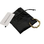 Amber Sceats Emery Gold Cuff Bracelet Textured Adjustable Stack 24K Plated New Photo 1