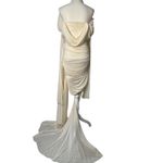 Deme by Gabriella Marianna Dress in Off White Small New Womens Scarf Mini Photo 7