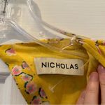 Nicholas Cecile Floral Midi Belt Dress Yellow Size 6 Photo 5
