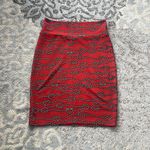 LuLaRoe  Cassie Pencil Skirt Nautical Ropes Red Medium Photo 2