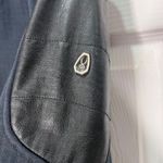 Spyder  Women's XL Black Hooded Rain Trench Coat Faux Leather Accents Winter Fall Photo 5