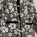 Cynthia Rowley  Floral Gold Button Down Cardigan Sweater Photo 3