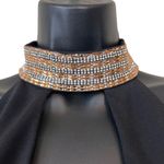 Bebe Black Jeweled Halter Neck Jumpsuit Photo 4