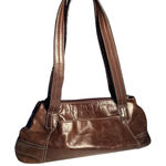 Giani Bernini Giani‎ Bernini Women Brown Leather Baguette Shoulder Bag Y2K 00s Casual Feminine Photo 0