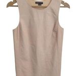 Vince Womens Leather Silk Sleeveless Tunic Tank Top Size 12 Pink Quiet Luxury Photo 0