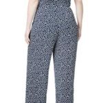Betsey Johnson Polka Dot Jumpsuit, Navy Plus Sizes Photo 3