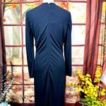 Carlisle  Double Zipper Ruched Front Slimming Dress Black 8 Photo 10