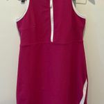 Sage Collective Pink Tennis Dress Athletic Racerback Zip Front Size M Photo 0