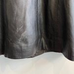 Leather Factory Firenze Italy Womens Black Leather Blazer Jacket Coat Sz 38 US 4 Photo 3