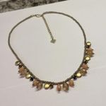 Cookie Lee Signed Costume Necklace Bead Beaded / Gold Tone Adjustable Length Photo 5
