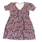 Boden Knit Floral Puff Sleeve V Photo 6