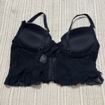 Cinema Etoile Black Lace Coquette Bustier Top Size M Photo 2