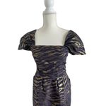 3.1 Phillip Lim  Purple Gold Puff Sleeve Dress Size 4 Photo 1