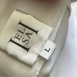 Helsa Halter Dress faille drop waist mini womens White large party bachelorette Photo 1