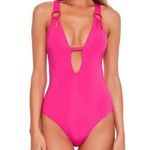 Becca Women's 081968JD Size M Skylar Plunge One-Piece Swimsuit NWT Photo 0