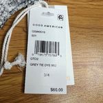 Good American  Grey Tie Dye Bikini Top Size 3/4 L / XL Textured Ribbed Gray NWT‎ Photo 4