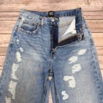 BDG Urban Outfitters Medium Wash High Rise Baggy Distressed Frayed Jeans 27 Photo 3