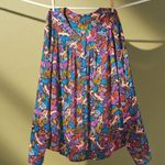 Anthropologie ๐๐ Colloquial Yoked Buttondown Blouse Oh Deer Novelty Print US 10 Photo 4