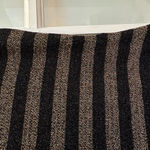 Privy  Striped Metallic Black and Gold Sleeveless Mesh Bodysuit Size Large L Photo 4