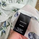 Torrid  Blueberry White Crinkle Chiffon Sheer Pintuck Tank 00 M/L NWT Photo 5