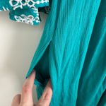 Cato Embroidered Sleeve Dress Sz 18/20W Teal Peasant Cottagecore Festival Flowy Photo 2