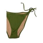 J.Crew NWT Rings String Cheeky Curved Bikini Swim Bottom XL Olive Green #3175 Photo 2
