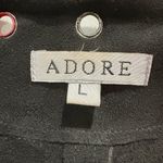 Adore Black Fringe Jacket with Multicolor Accents Size L Size L Photo 5