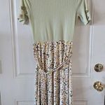 Reborn J  Floral Maxi Dress Womens Small Casual Summer Dress Tie Waist Pullover Photo 0