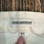 Good American  Women's White High‎ Rise Cut Off Distressed Denim Shorts Size 00 Photo 1