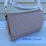 Michael Kors  Ballet Gold Crossbody Convertible Clutch Bag Photo 0