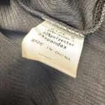 MISSUFE Black Ribbed Puff Sleeve Square Neck Bodysuit Women's Size S Photo 1