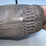 Michael Kors  Snakeskin Embossed Suede MK Hardware Crossbody Bag Photo 4