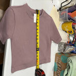 Everlane  The Seamless Tee Crop Top| Purple Dusty Lavender Size M/L Photo 6